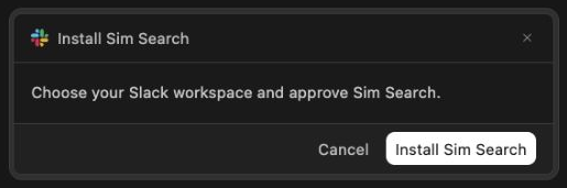 Install Studio Search using the shared Slack app